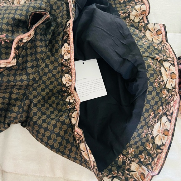 Zimmermann Illuminate High Waist brown and Pink Floral Shorts - Picture 5 of 8